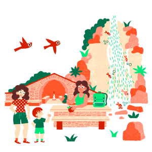 Font i saltant Fagina